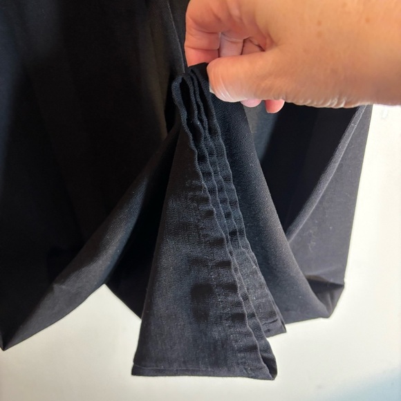 EILEEN FISHER Sz Sz M Pull On Crepe Lantetn Style Pants Flowy Drapy Slinky - Picture 4 of 7